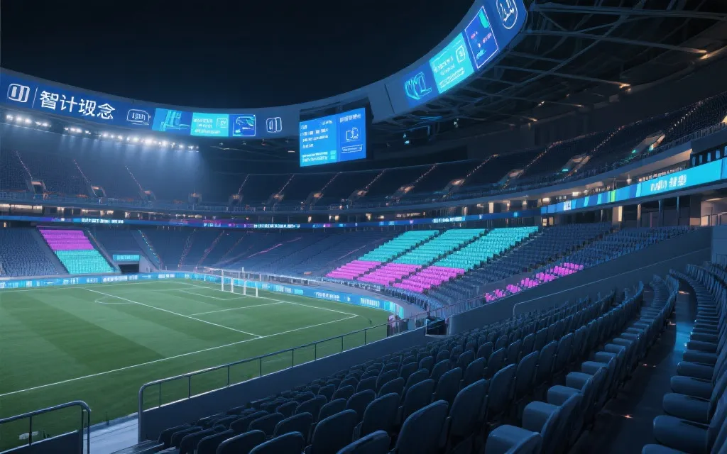智慧场馆内部概念：看台分区、数字导视与座位管理系统